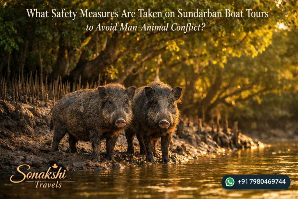 What Safety Measures Are Taken on Sundarban Boat Tours to Avoid Man-Animal Conflict
