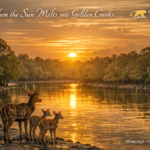 When the Sun Melts into Golden Creeks