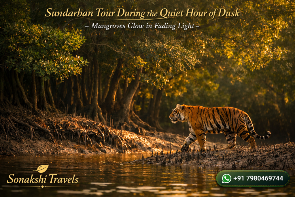 Sundarban Tour During the Quiet Hour of Dusk
- Mangroves Glow in Fading Light