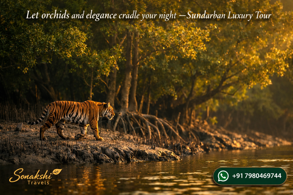 Let orchids and elegance cradle your night —Sundarban Luxury Tour