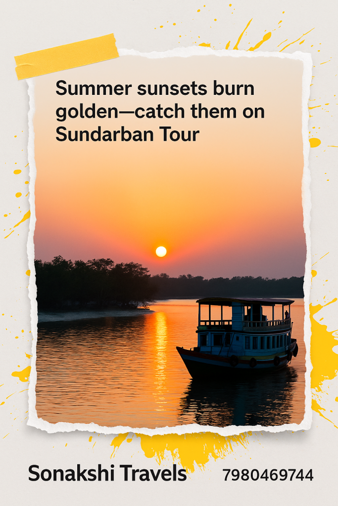 Summer sunsets burn golden