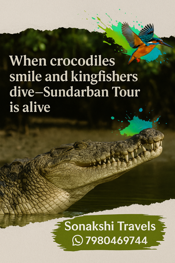 When crocodiles smile and kingfishers dive
