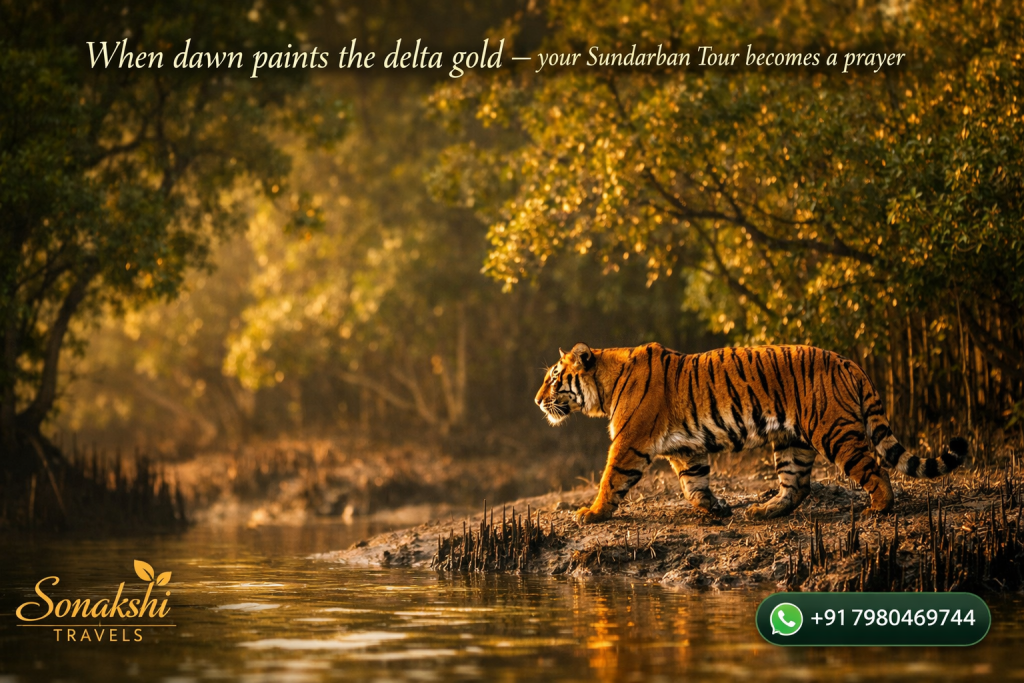 When dawn paints the delta gold —your Sundarban Tour becomes a prayer