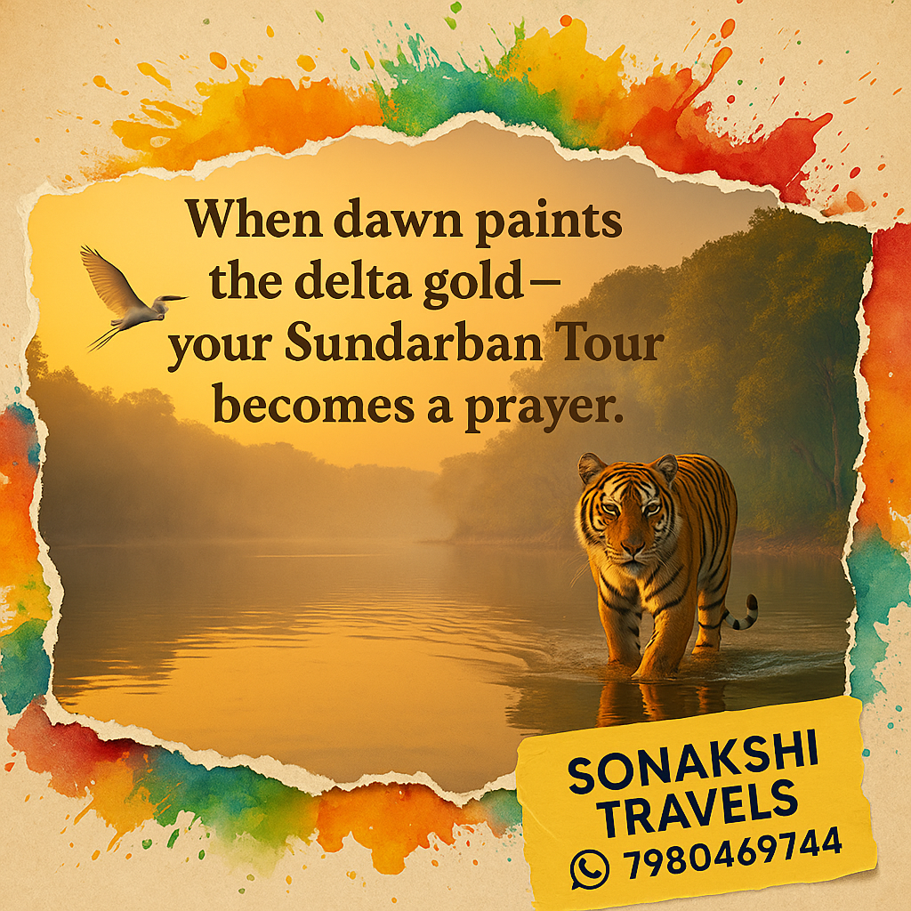 When dawn paints the delta gold