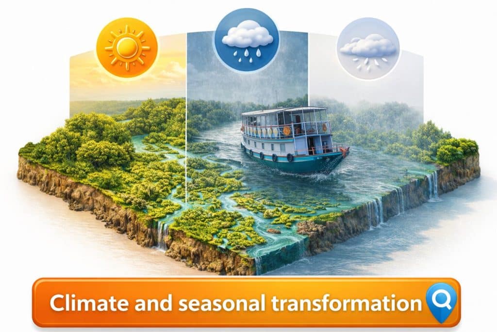 Climate and seasonal transformation