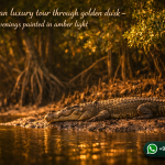 Sundarban luxury tour through golden dusk - Evenings painted in amber light