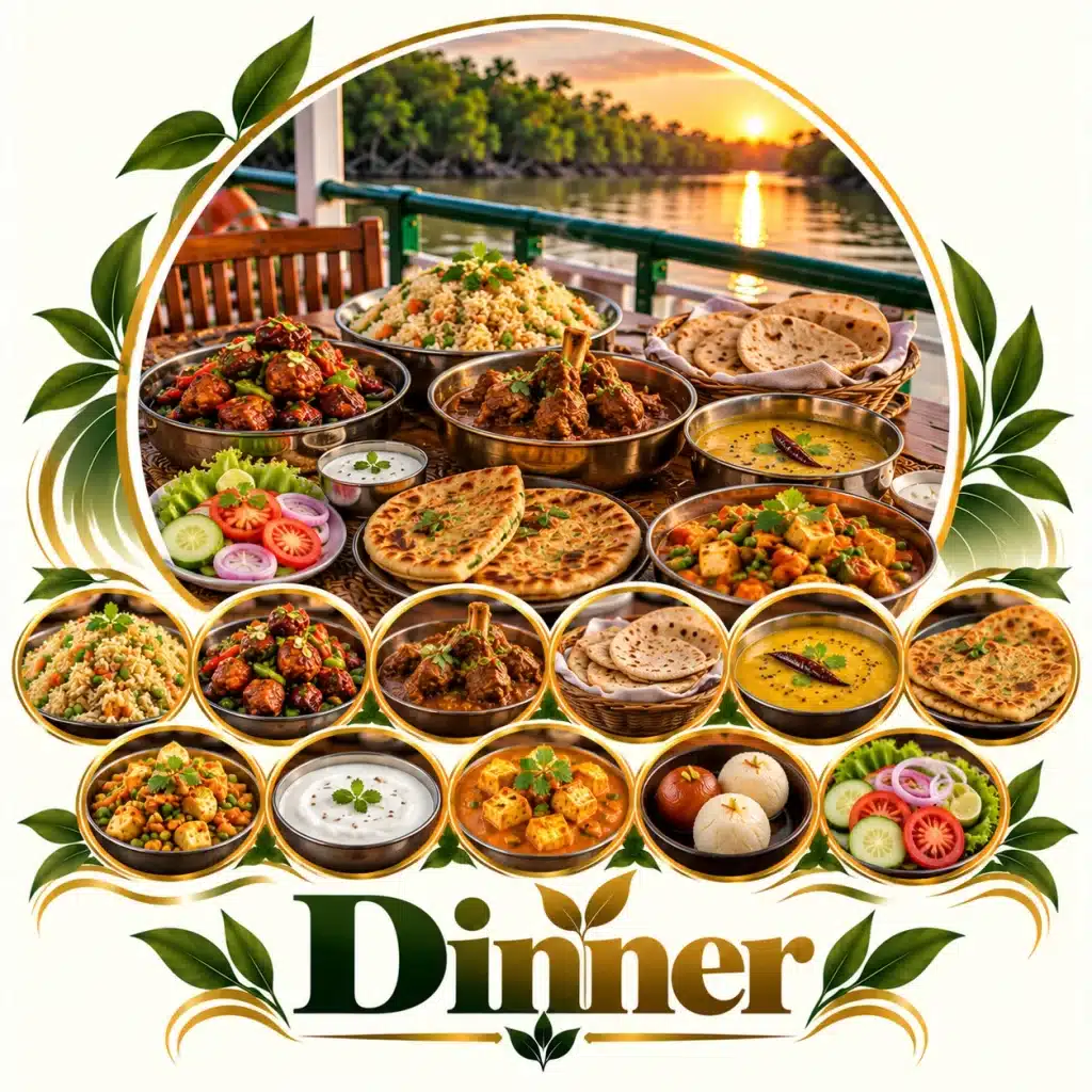 Dinner during Sundarban tour