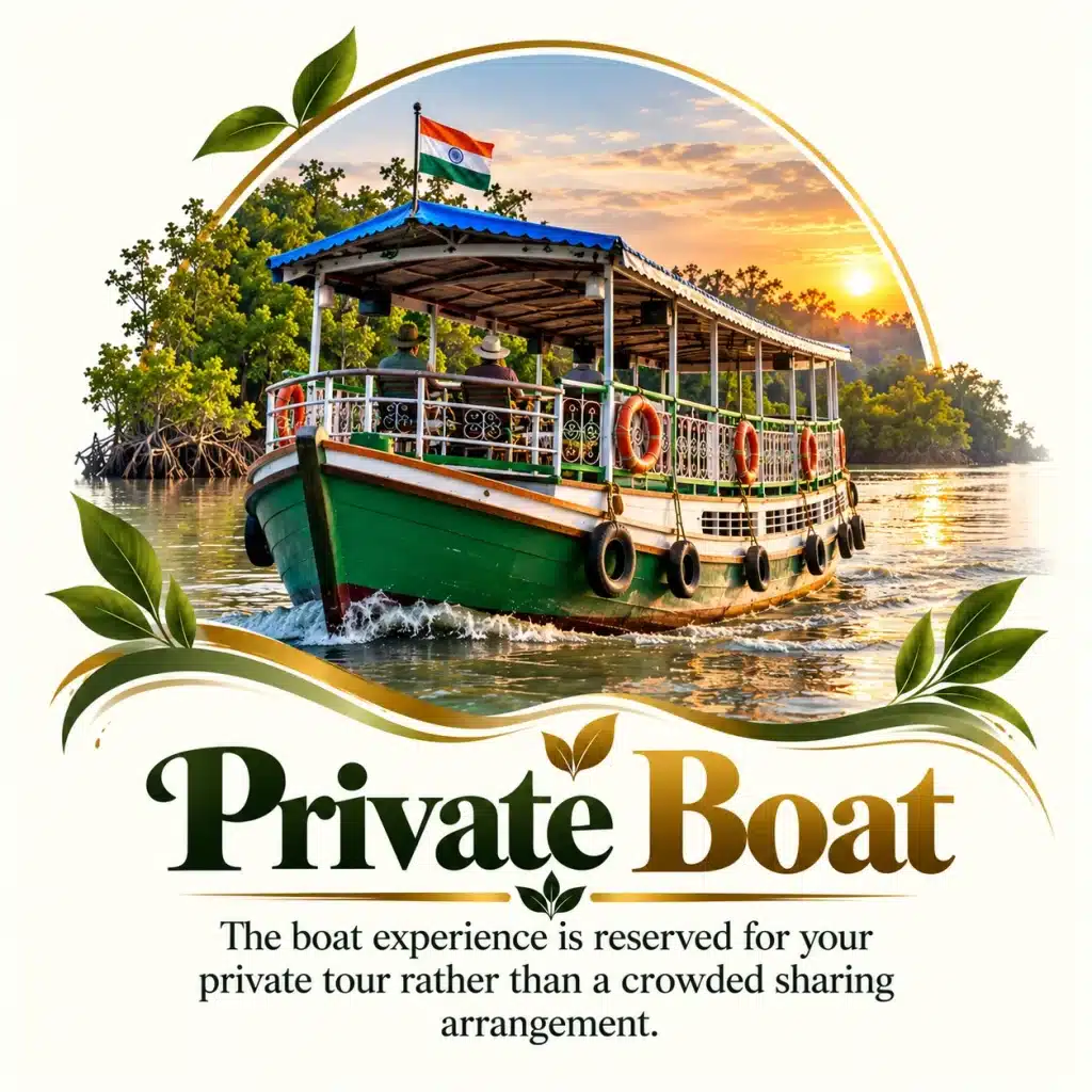 Private boat for Sundarban tour